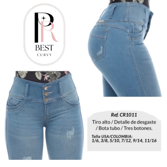 Sculpting Colombian Fit Jean 100% Colombian Spandex Carou Ref. 1011 - Picture 4 of 6